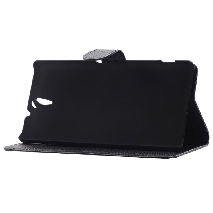 Litchi Texture Horizontal Flip Solid Color Leather Case with Holder & Card Slots & Wallet for Sony Xperia C5 Ultra