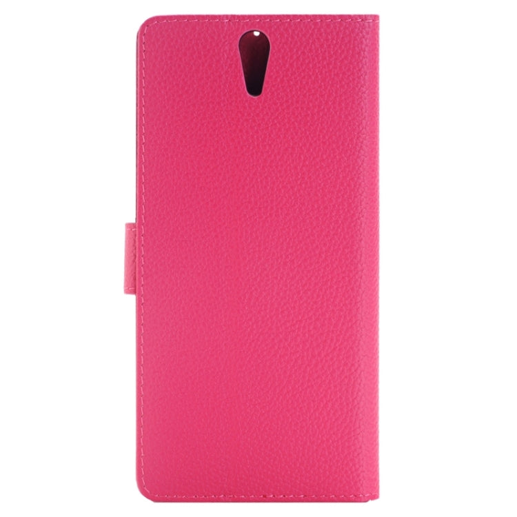 Litchi Texture Horizontal Flip Solid Color Leather Case with Holder & Card Slots & Wallet for Sony Xperia C5 Ultra