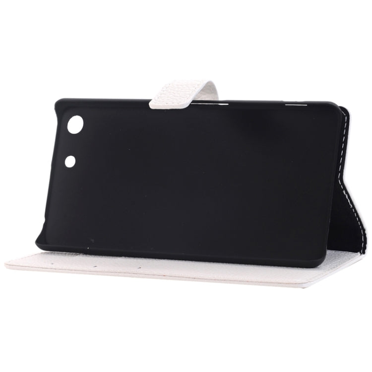 Litchi Texture Horizontal Flip Solid Color Leather Case with Holder & Card Slots & Wallet for Sony Xperia M5