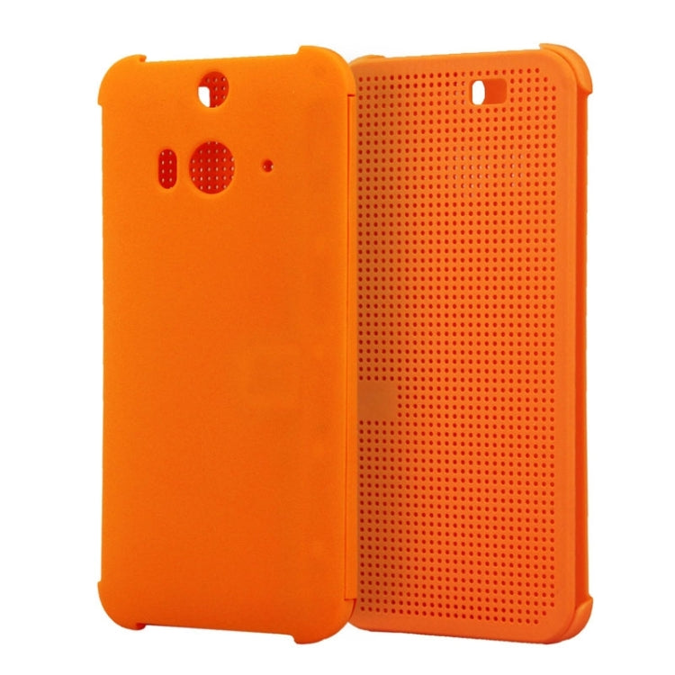 For HTC Butterfly 2 Smart Flip Dot View Protective Case with Sleep and Wake-up Function