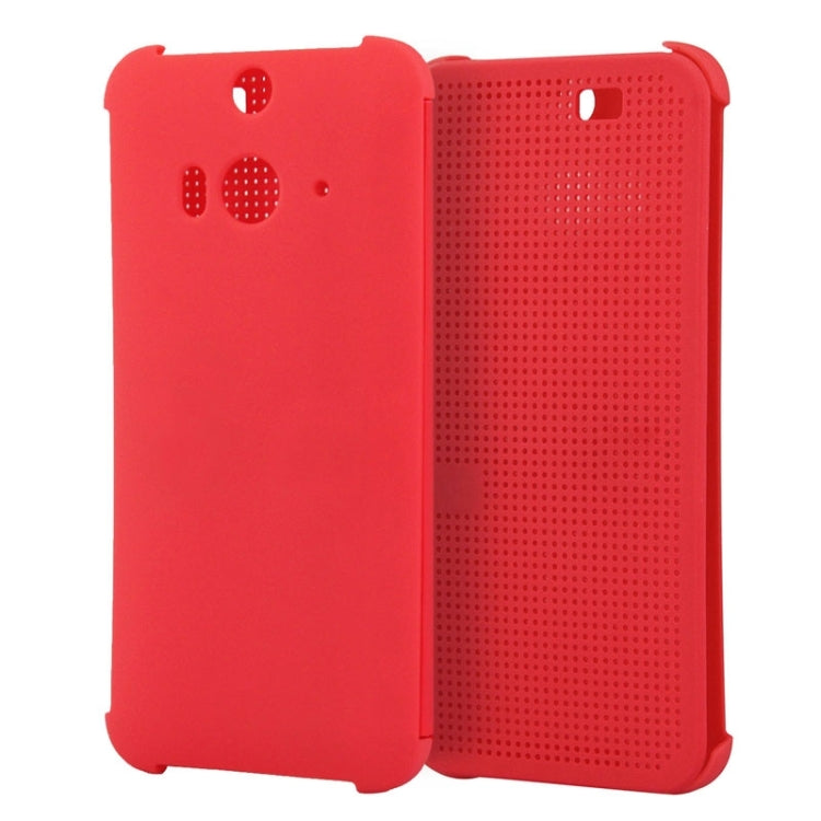 For HTC Butterfly 2 Smart Flip Dot View Protective Case with Sleep and Wake-up Function