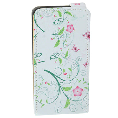 Butterfly Love Flowers Pattern Vertical Flip Leather Case for BlackBerry Z10