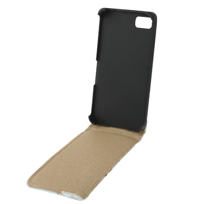 Butterfly Love Flowers Pattern Vertical Flip Leather Case for BlackBerry Z10