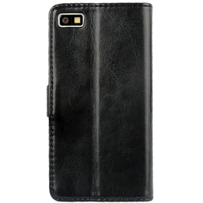Fine Sheepskin Texture Horizontal Flip Leather Case with Credit Card Slots & Holder for BlackBerry Z10