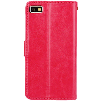 Fine Sheepskin Texture Horizontal Flip Leather Case with Credit Card Slots & Holder for BlackBerry Z10