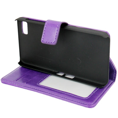 Fine Sheepskin Texture Horizontal Flip Leather Case with Credit Card Slots & Holder for BlackBerry Z10