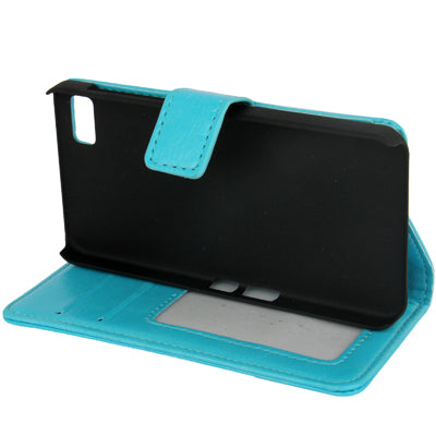 Fine Sheepskin Texture Horizontal Flip Leather Case with Credit Card Slots & Holder for BlackBerry Z10