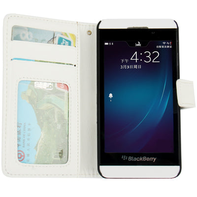 Fine Sheepskin Texture Horizontal Flip Leather Case with Credit Card Slots & Holder for BlackBerry Z10