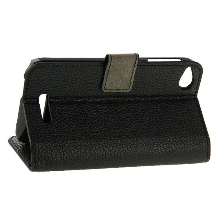 For HTC Desire 320 Litchi Texture Horizontal Flip Solid Color Leather Case with Holder & Card Slots & Wallet