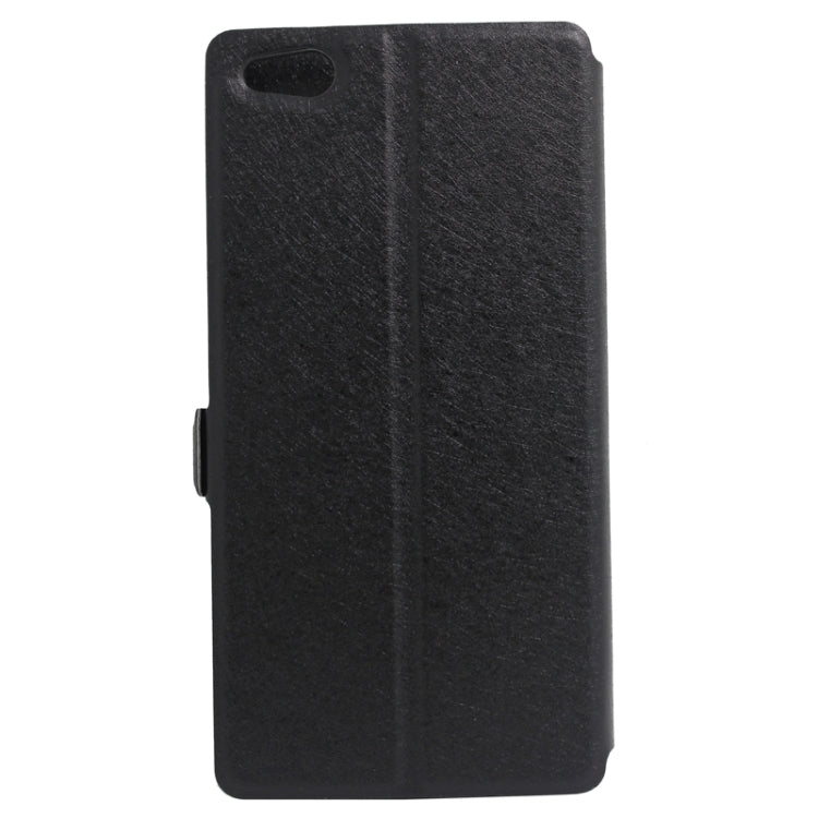 Silk Texture Horizontal Flip Solid Color Leather Case with Call Display ID & Holder for ZTE Nubia Z9 Mini