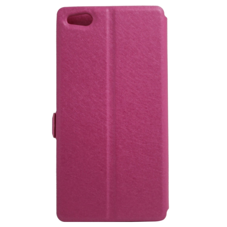Silk Texture Horizontal Flip Solid Color Leather Case with Call Display ID & Holder for ZTE Nubia Z9 Mini
