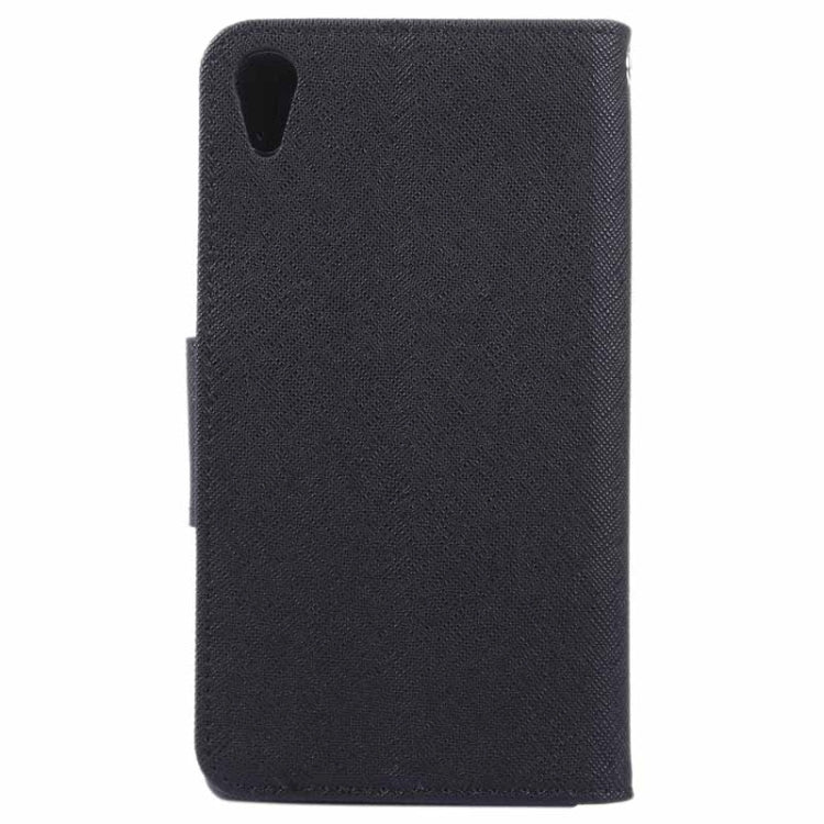 Cross Texture Horizontal Flip Solid Color Leather Case with Holder & Card Slots & Wallet for Sony Xperia Z4