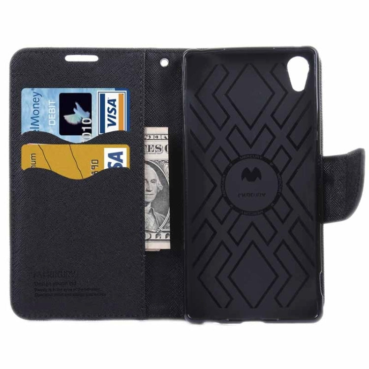 Cross Texture Horizontal Flip Solid Color Leather Case with Holder & Card Slots & Wallet for Sony Xperia Z4