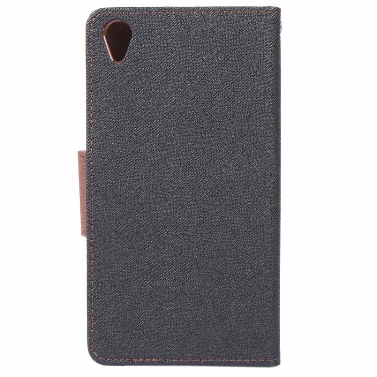 Cross Texture Horizontal Flip Solid Color Leather Case with Holder & Card Slots & Wallet for Sony Xperia Z4