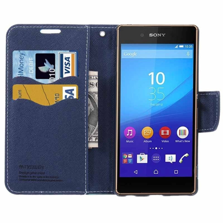 Cross Texture Horizontal Flip Solid Color Leather Case with Holder & Card Slots & Wallet for Sony Xperia Z4