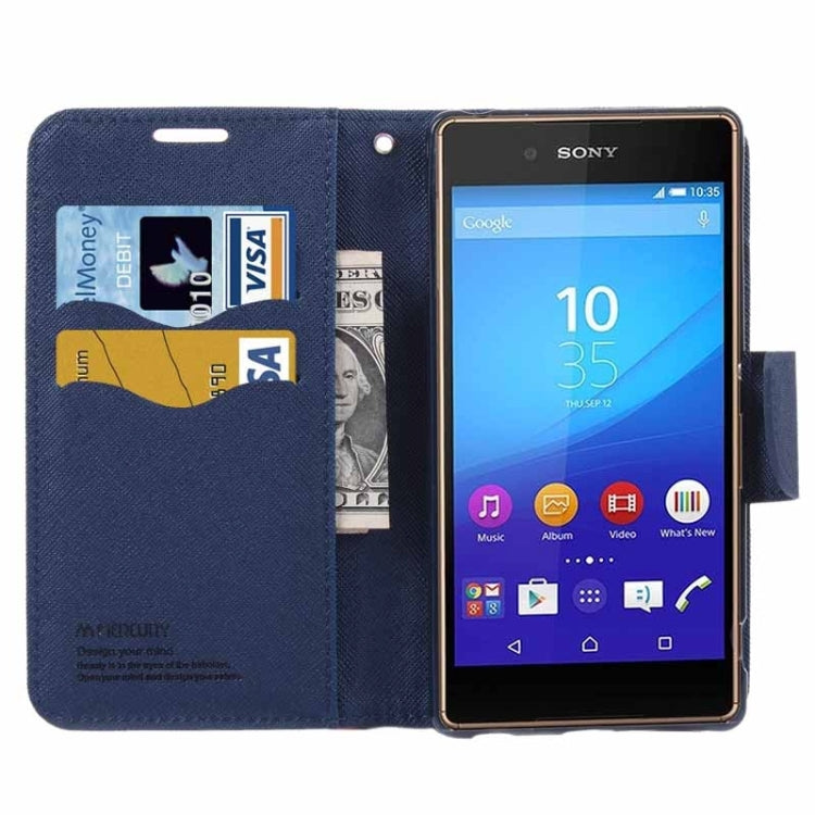 Cross Texture Horizontal Flip Solid Color Leather Case with Holder & Card Slots & Wallet for Sony Xperia Z4