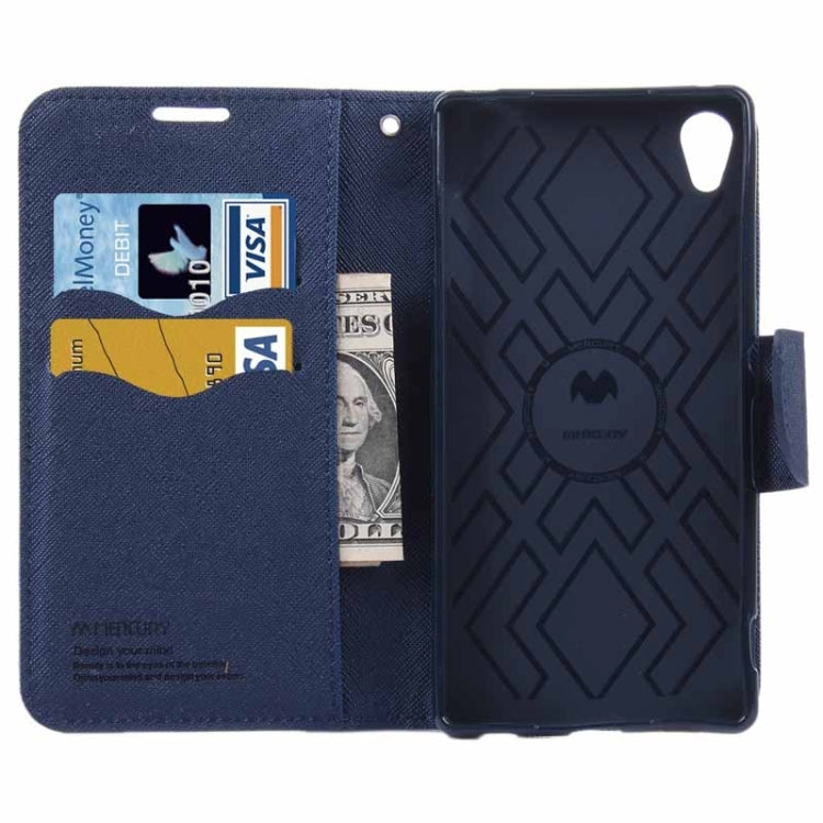 Cross Texture Horizontal Flip Solid Color Leather Case with Holder & Card Slots & Wallet for Sony Xperia Z4