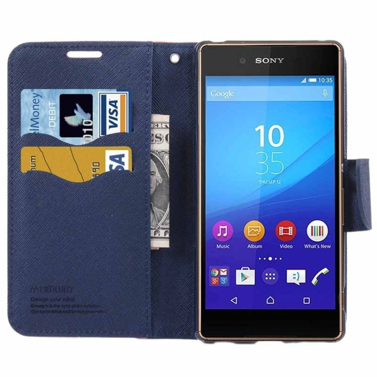 Cross Texture Horizontal Flip Solid Color Leather Case with Holder & Card Slots & Wallet for Sony Xperia Z4