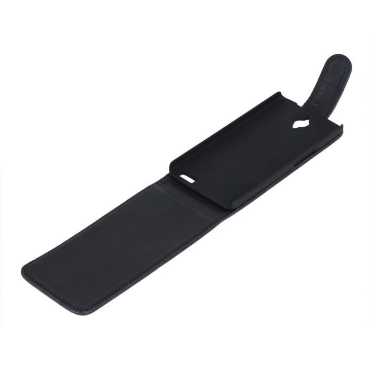 Crazy Horse Texture Vertical Flip Leather Case for Alcatel OT 6040