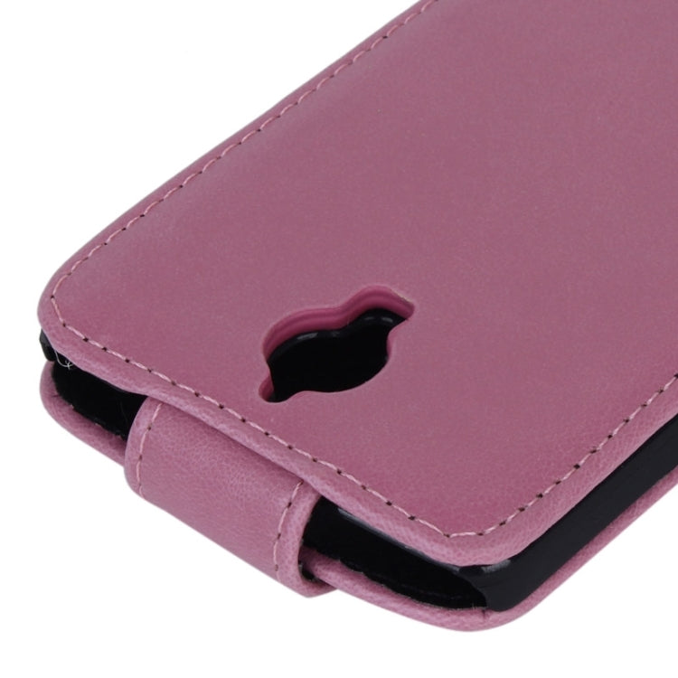 Crazy Horse Texture Vertical Flip Leather Case for Alcatel OT 6040