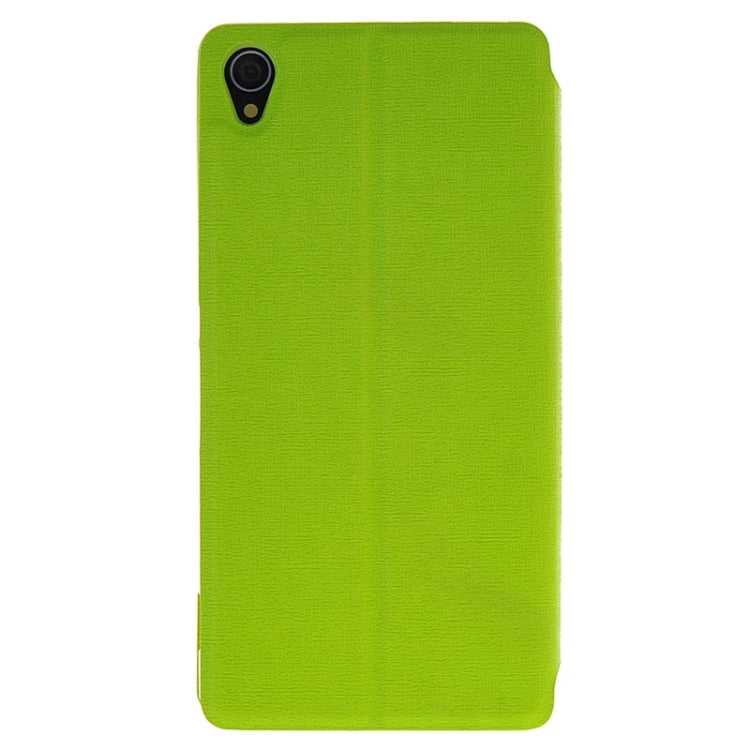 Oracle Texture Flip Leather Case with Holder & Caller ID Window for Sony Xperia Z3