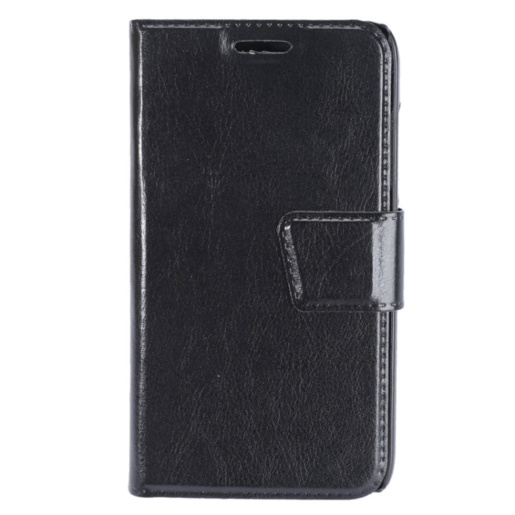 For Huawei Y541 Crazy Horse Texture Horizontal Flip Leather Case with Holder & Card Slots(Black)