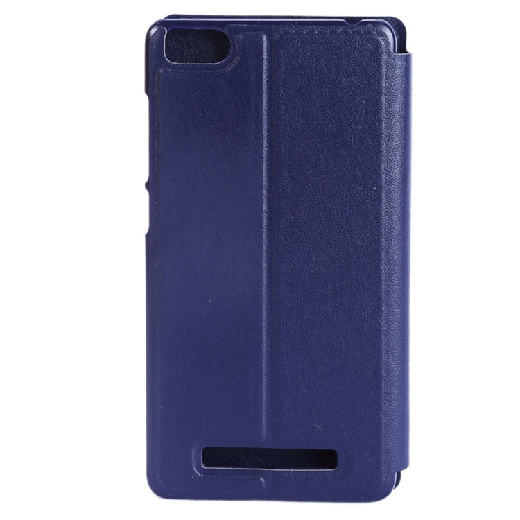 Litchi Texture Horizontal Flip Solid Color Leather Case with Holder & Call Display ID for Xiaomi Mi 4C / 4i