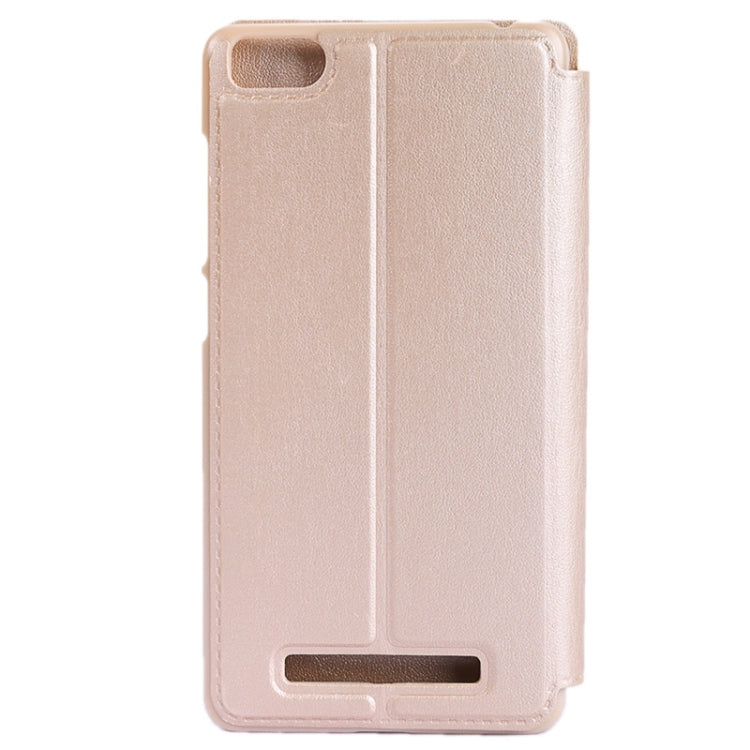 Litchi Texture Horizontal Flip Solid Color Leather Case with Holder & Call Display ID for Xiaomi Mi 4C / 4i