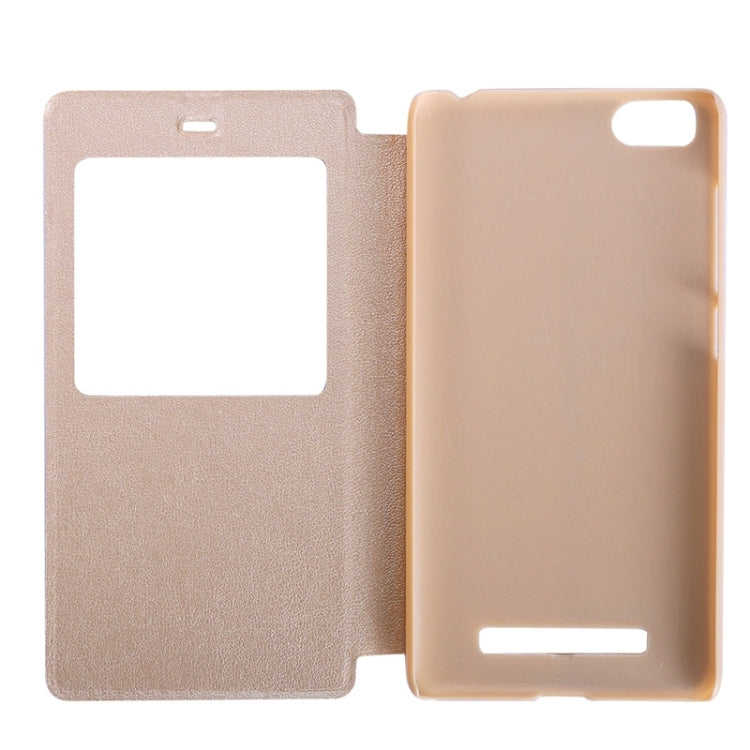 Litchi Texture Horizontal Flip Solid Color Leather Case with Holder & Call Display ID for Xiaomi Mi 4C / 4i