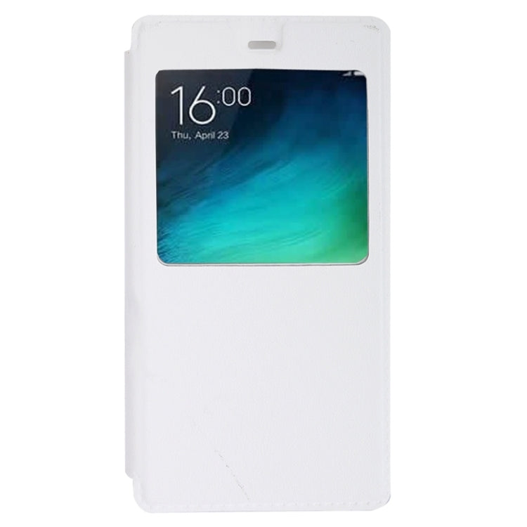Litchi Texture Horizontal Flip Solid Color Leather Case with Holder & Call Display ID for Xiaomi Mi 4C / 4i