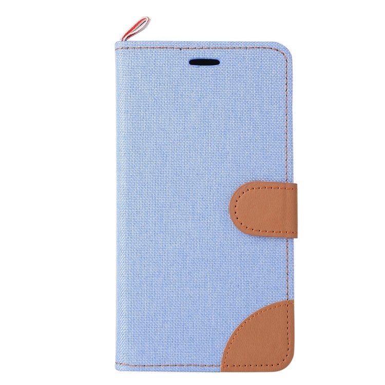 Denim Texture Horizontal Flip Leather Case with Magnetic Snap & Card Slots & Holder & Sling for Lenovo A7000
