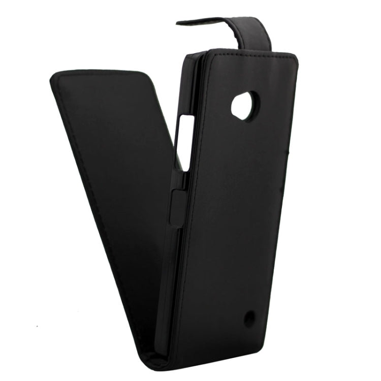 Vertical Flip Magnetic Button Leather Case for Microsoft Lumia 640