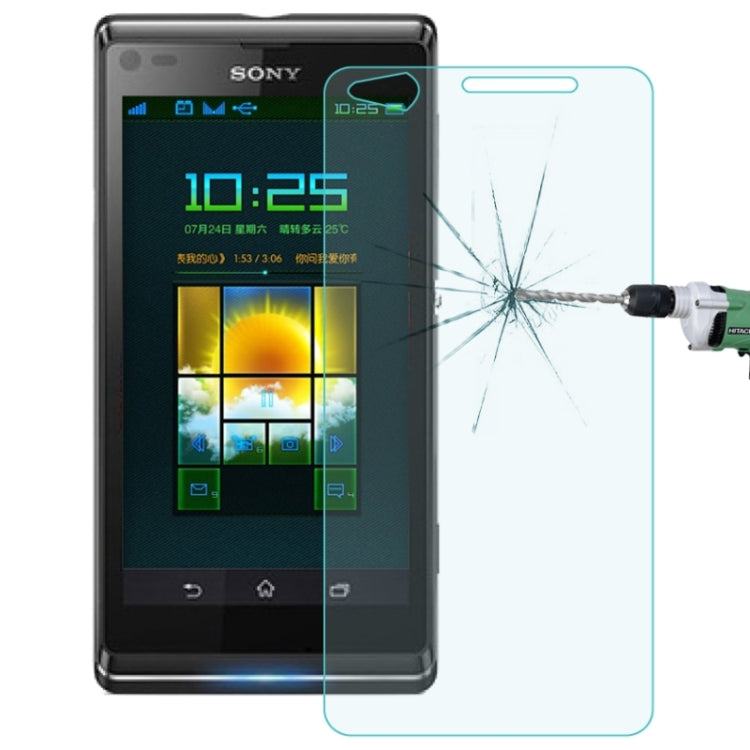 0.26mm 9H+ Surface Hardness 2.5D Explosion-proof Tempered Glass Film for Sony Xperia C4