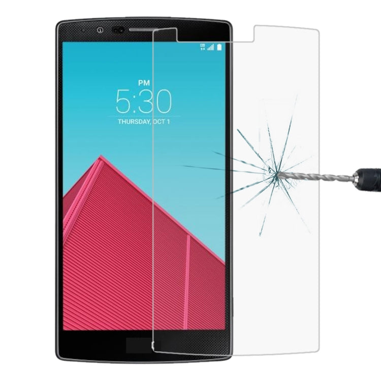 0.26mm 9H+ Surface Hardness 2.5D Explosion-proof Tempered Glass Film for LG G4