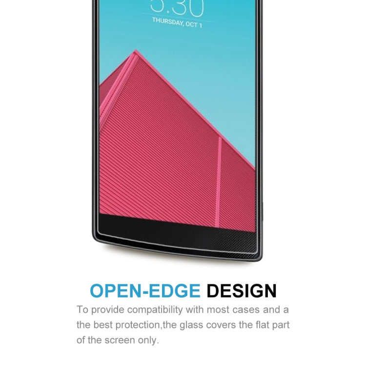 0.26mm 9H+ Surface Hardness 2.5D Explosion-proof Tempered Glass Film for LG G4