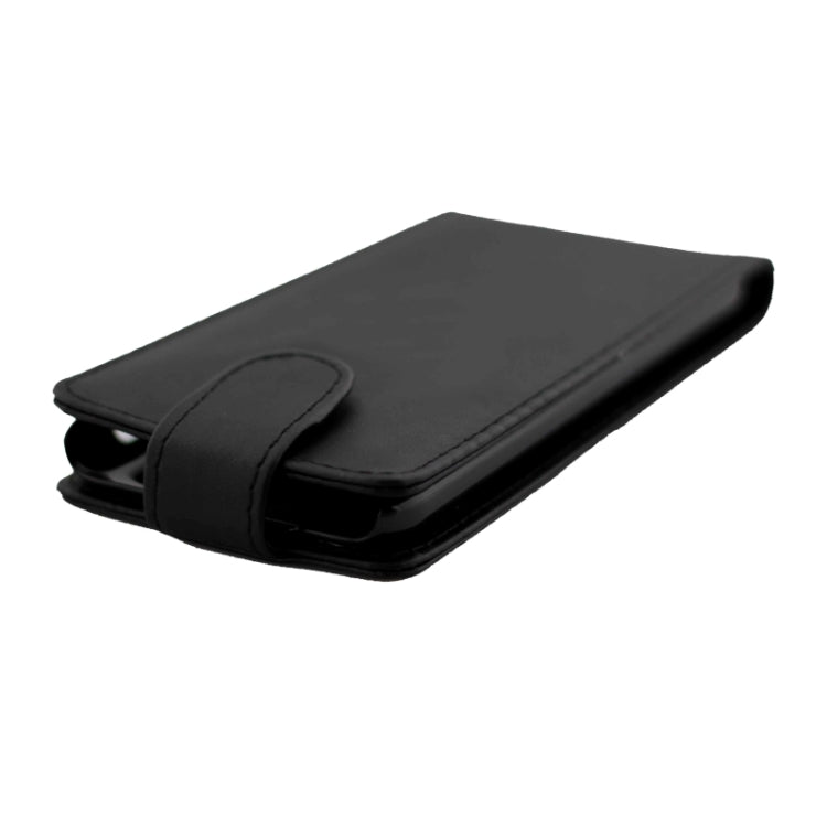 Vertical Flip Solid Color Leather Case for HTC Desire 620(Black)