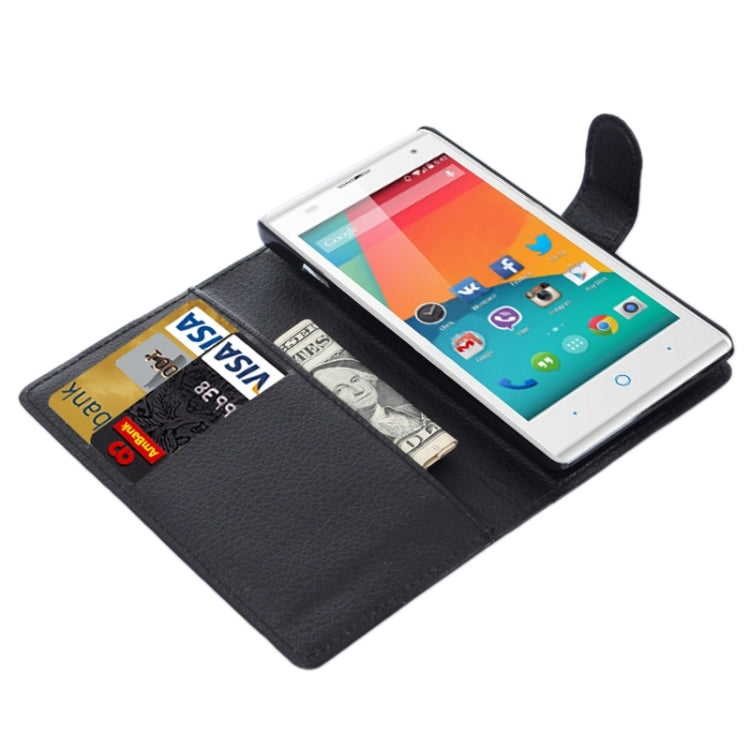 Horizontal Flip Solid color Leather Case with Card Slots & Holder & Wallet for ZTE Blade G LUX