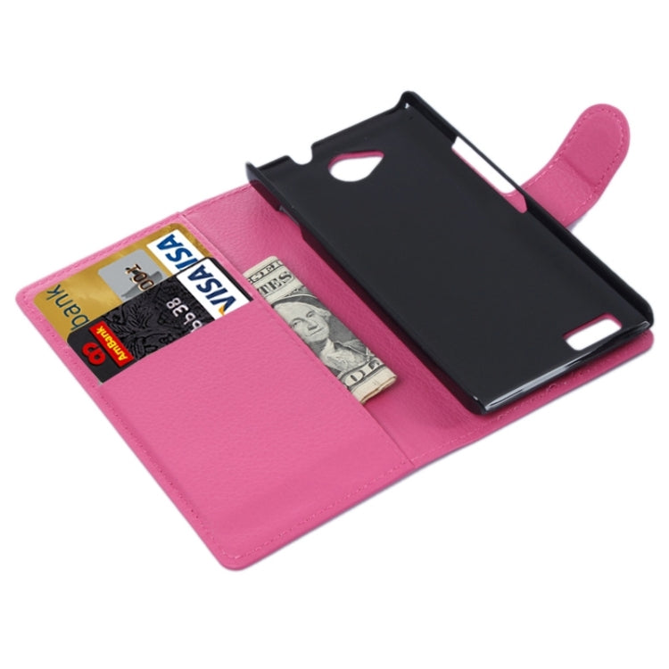 Horizontal Flip Solid color Leather Case with Card Slots & Holder & Wallet for ZTE Blade G LUX