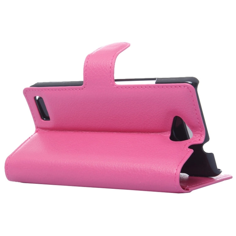 Horizontal Flip Solid color Leather Case with Card Slots & Holder & Wallet for ZTE Blade G LUX