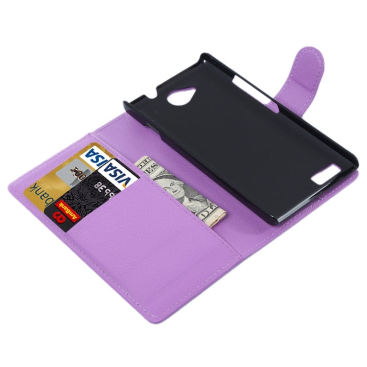 Horizontal Flip Solid color Leather Case with Card Slots & Holder & Wallet for ZTE Blade G LUX