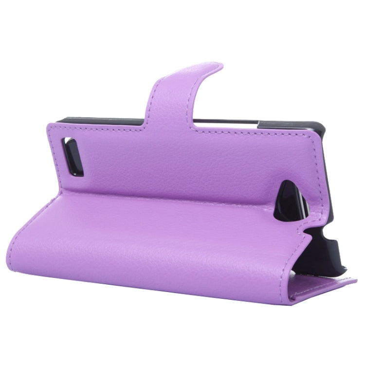 Horizontal Flip Solid color Leather Case with Card Slots & Holder & Wallet for ZTE Blade G LUX