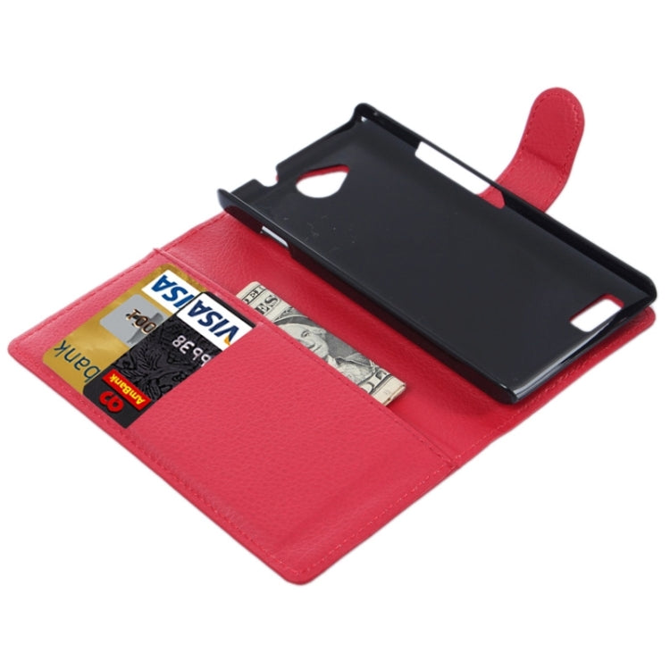 Horizontal Flip Solid color Leather Case with Card Slots & Holder & Wallet for ZTE Blade G LUX