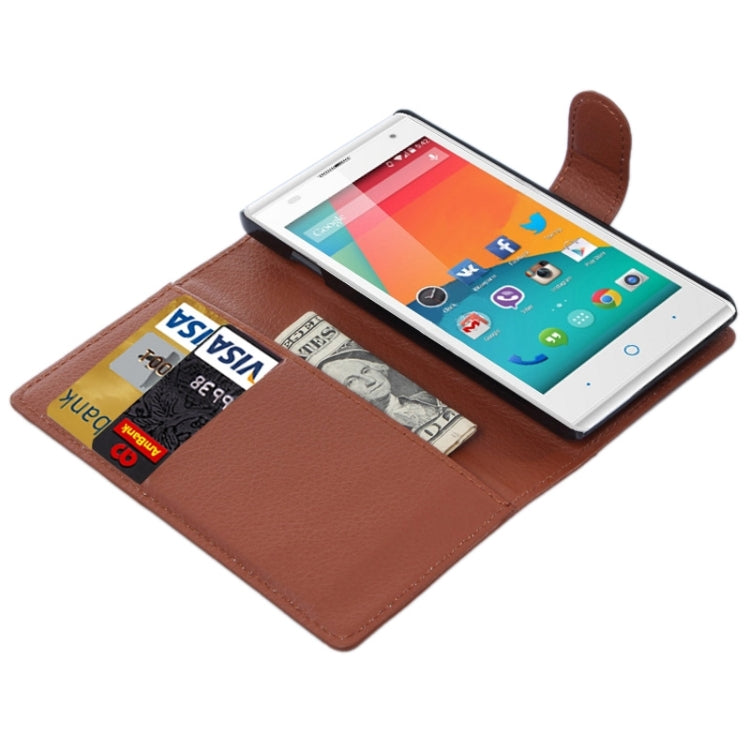 Horizontal Flip Solid color Leather Case with Card Slots & Holder & Wallet for ZTE Blade G LUX