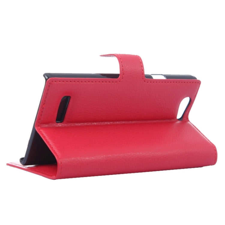 Horizontal Flip Solid color Leather Case with Card Slots & Holder & Wallet for ZTE Blade L2