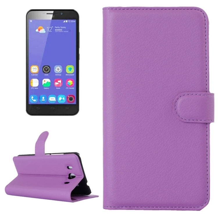 Horizontal Flip Solid color Leather Case with Card Slots & Holder & Wallet for ZTE Grand S3 / S2004