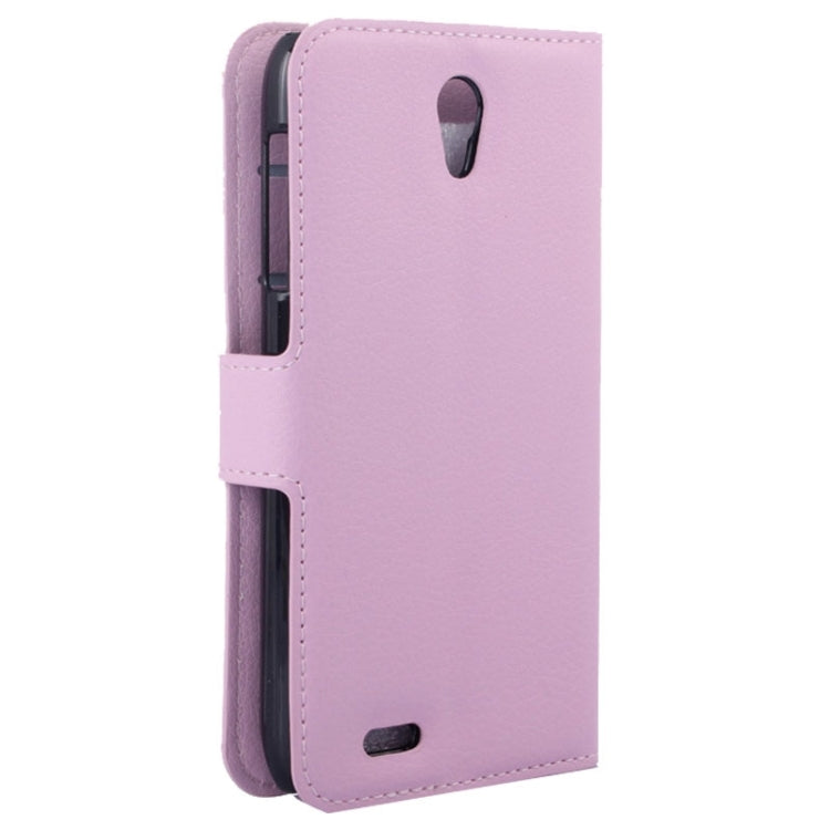 Horizontal Flip Solid color Leather Case with Card Slots & Holder & Wallet for Lenovo A859