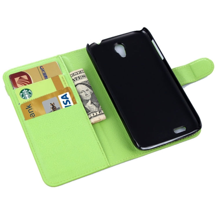 Horizontal Flip Solid color Leather Case with Card Slots & Holder & Wallet for Lenovo A859