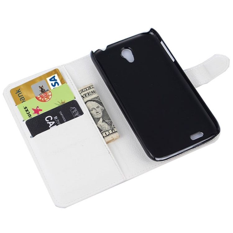 Horizontal Flip Solid color Leather Case with Card Slots & Holder & Wallet for Lenovo A859