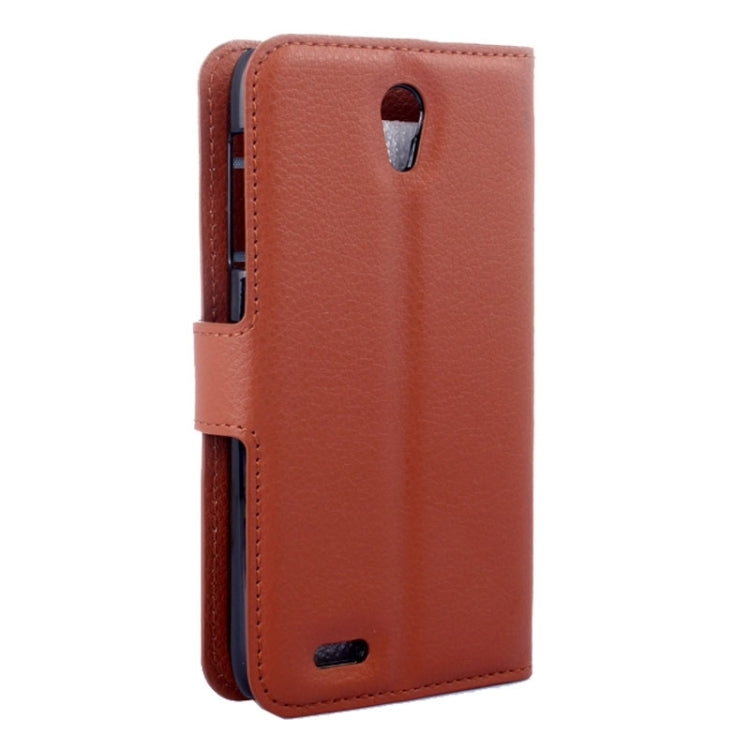 Horizontal Flip Solid color Leather Case with Card Slots & Holder & Wallet for Lenovo A859