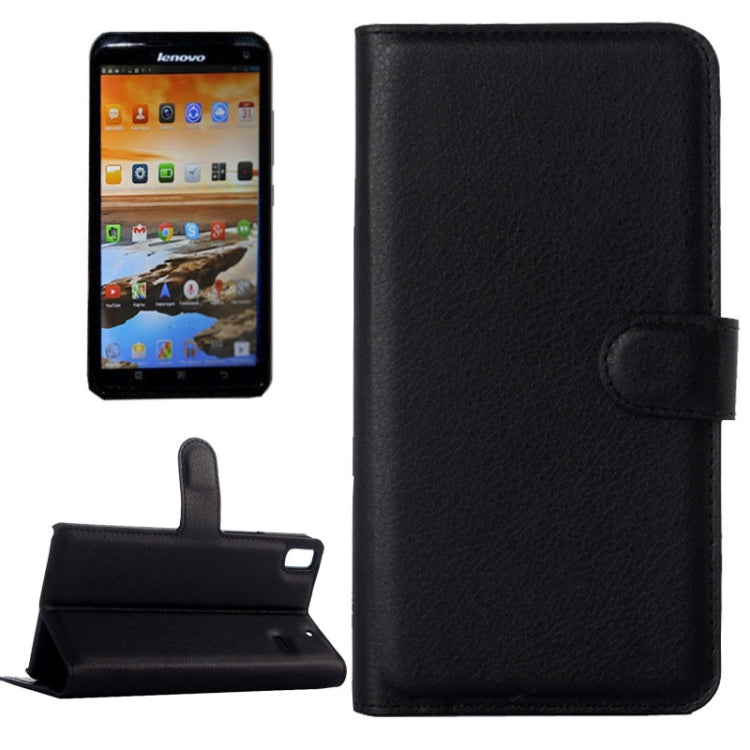 Horizontal Flip Solid color Leather Case with Card Slots & Holder & Wallet for Lenovo A7600